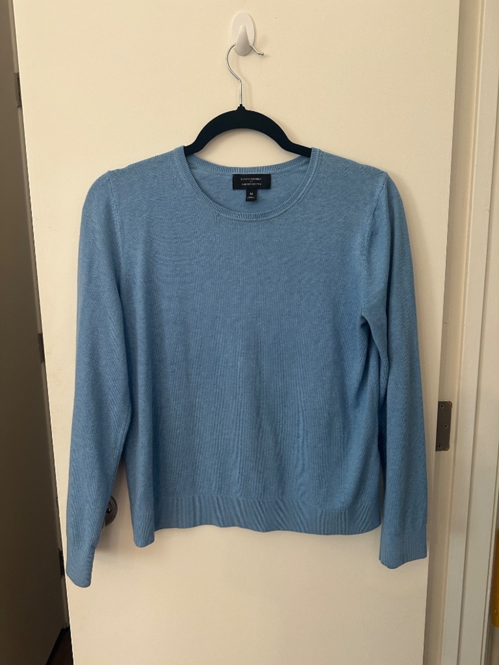 Banana Republic Factory Blue Forever Sweater Crew Neck Size M